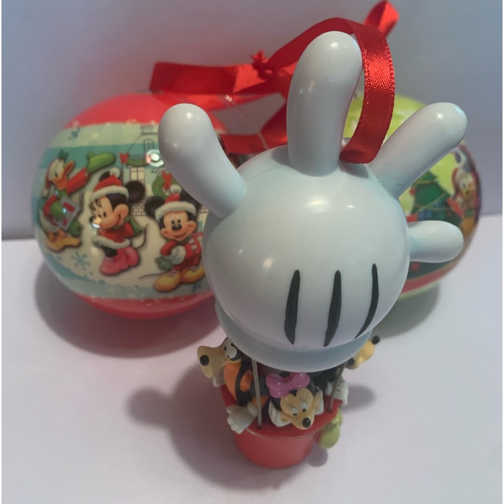 Lot of 3 Mickey Mouse and Friends ornaments, Disney Holiday Sketchbook